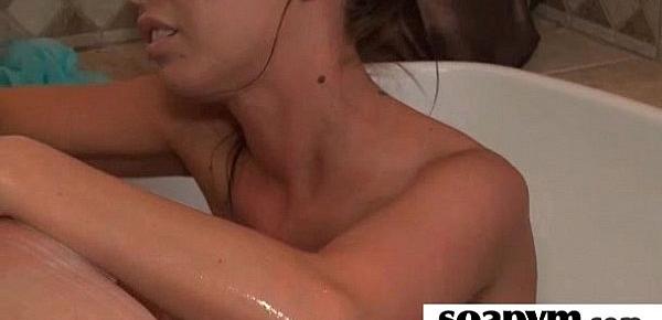  Masseuse strokes a HUGE cock and tastes the Cum 3